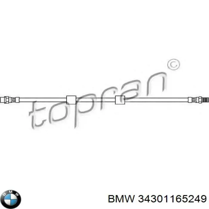 34301165249 BMW latiguillo de freno delantero