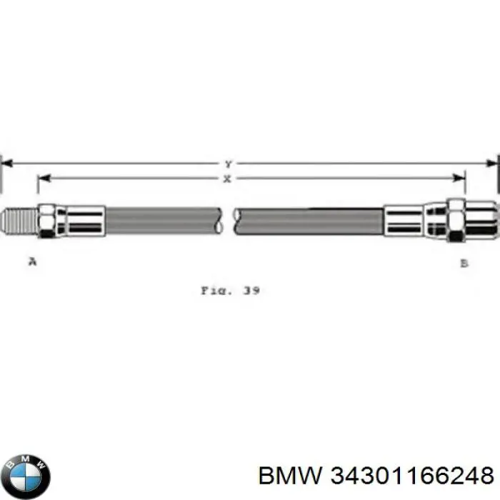 Tubo liquido de freno trasero para BMW 5 (E39)