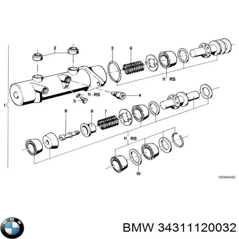 Cilindro principal de freno BMW 3 (E21)