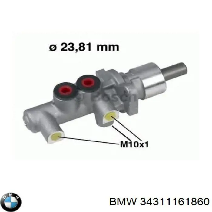 Cilindro maestro de frenos BMW 34311161860 precio, desde 59,53 EUR