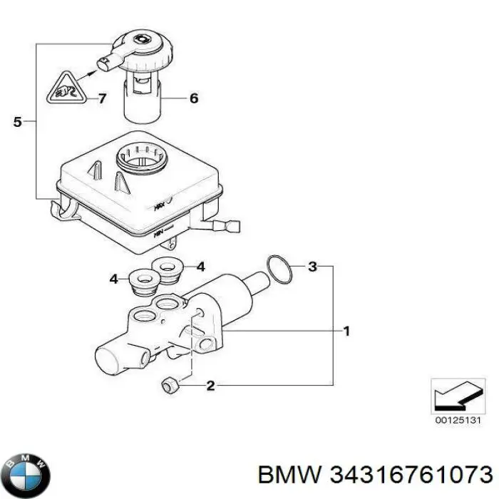 Depósito de líquido de frenos BMW 34316761073 precio, desde 53,72 EUR