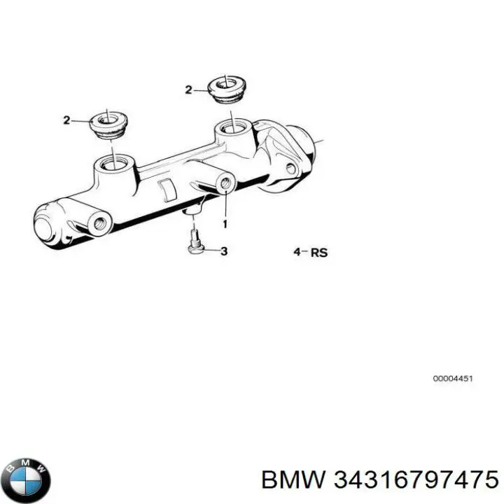 Kit de reparación de la cilindro de freno BMW 34316797475