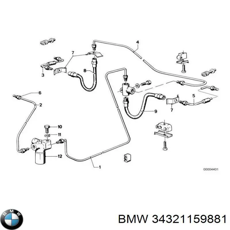 Comprar 34321159881 BMW Latiguillo de freno trasero