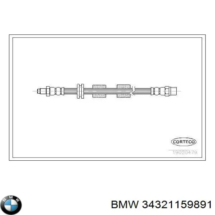 Comprar 34321159891 BMW Latiguillos de freno delantero