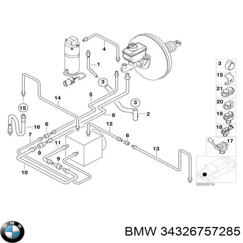  BMW 34326757285