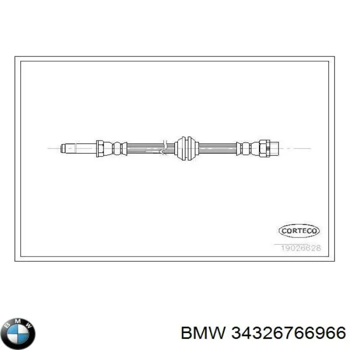 Latiguillos de freno delantero BMW 34326766966 precio, desde 11,59 EUR