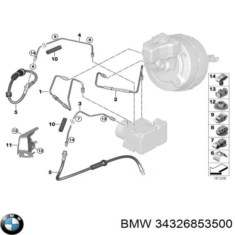 Comprar 34326853500 BMW Latiguillos de freno trasero derecho