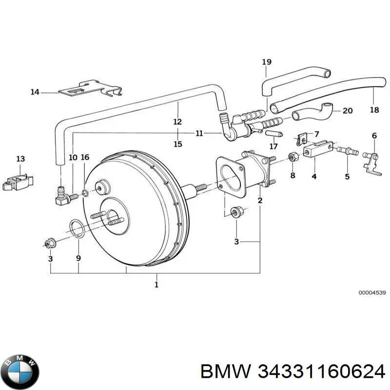 Servofrenos BMW 5 sedán (E34) (1987 - 1995) precio, desde 996,74 USD