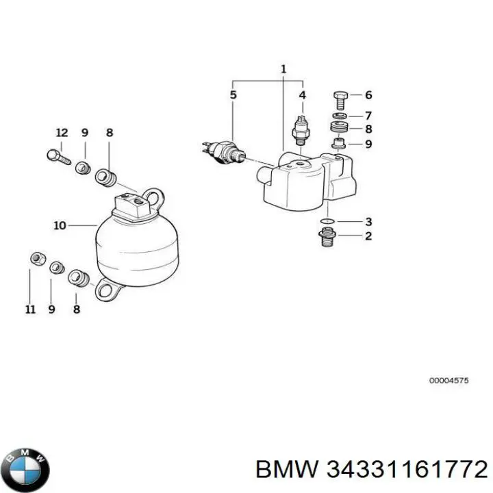 34331161772 BMW Cilindro principal de frenos