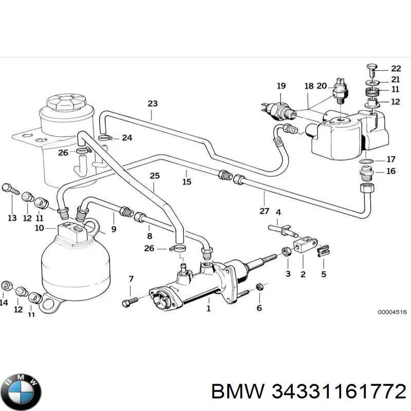Cilindro maestro de frenos BMW 34331161772 precio, desde 2399,02 EUR