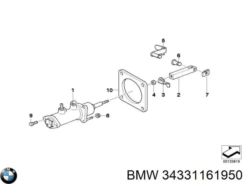 34331161950 BMW Cilindro principal de frenos