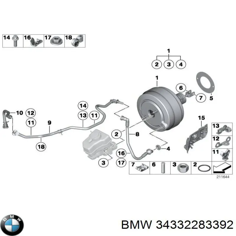 34332283392 BMW servofrenos