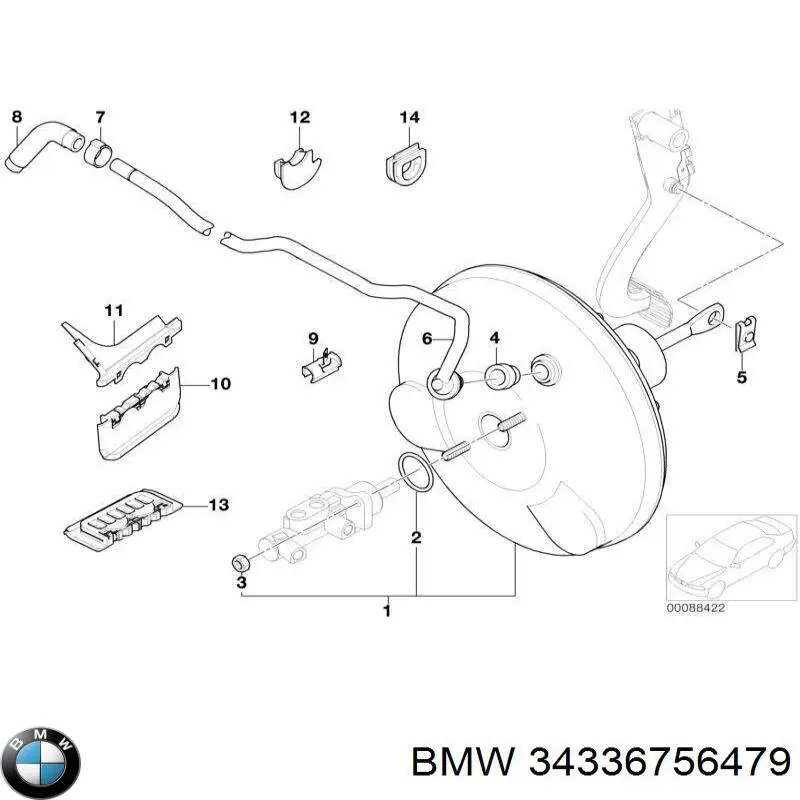 Tubo de vacío del servofreno BMW 34336756479 precio, desde 85,87 EUR