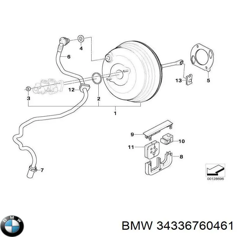 Servofreno BMW 34336760461 precio, desde 80,32 EUR