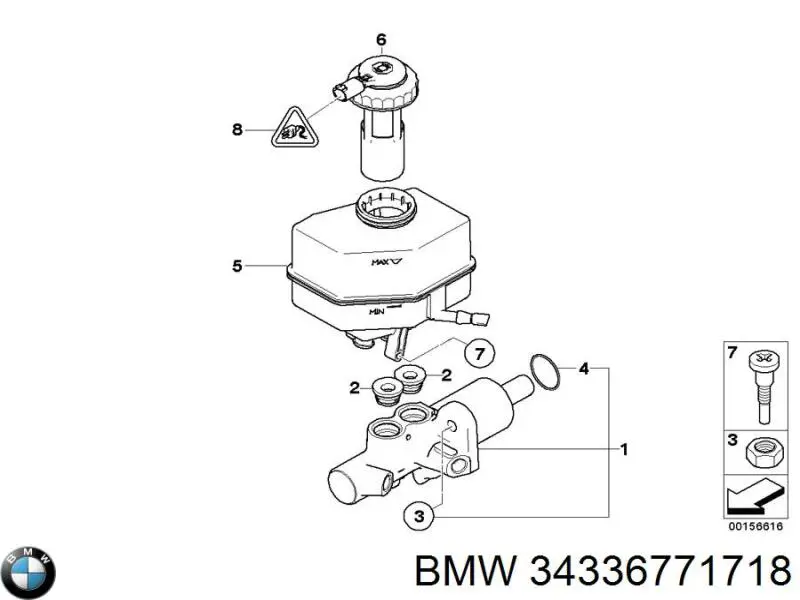 Deposito liquido frenos para BMW X5  E70