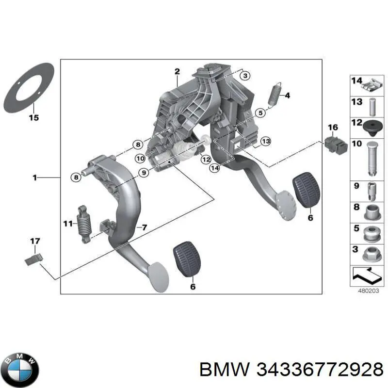 BMW 34336772928 precio, desde 6,20 EUR