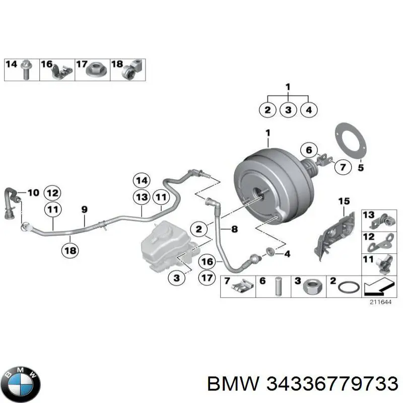 Servofreno de vacío para BMW X1 (E84)