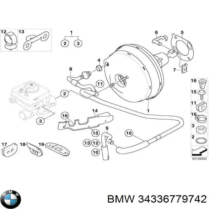 Servofreno de vacío BMW 5 