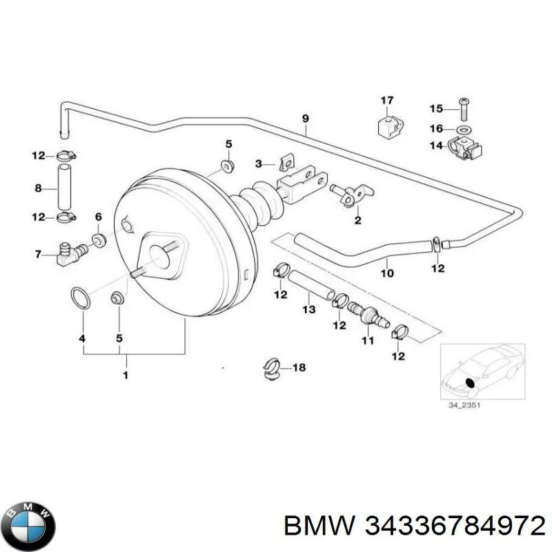 34336784972 BMW servofrenos