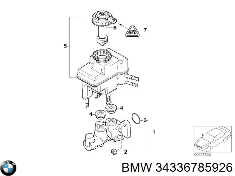 Cilindro maestro de frenos BMW 34336785926 precio, desde 69,70 EUR