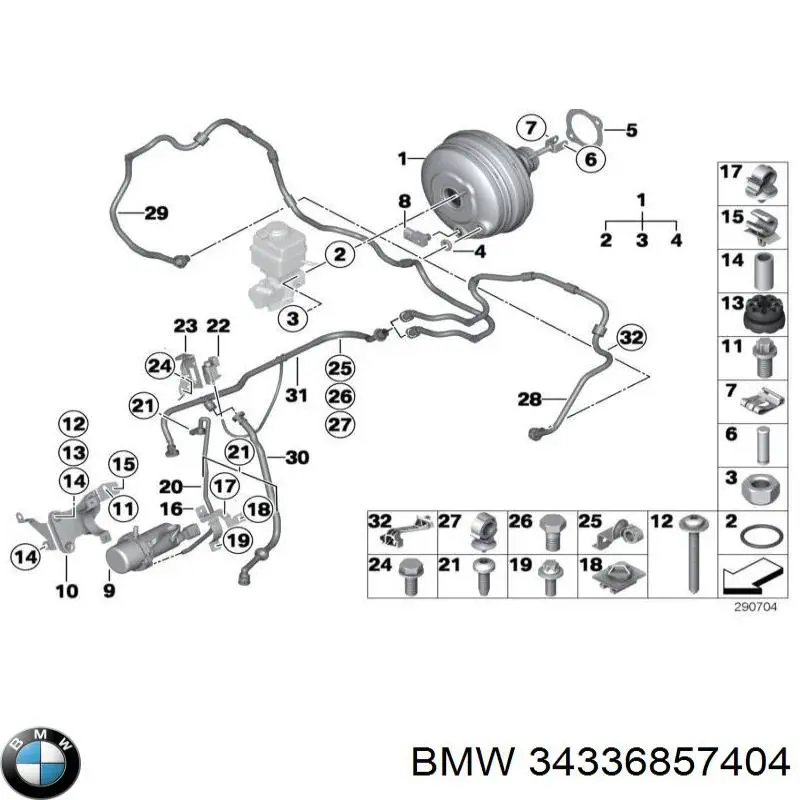 34336857404 BMW bomba de vacío