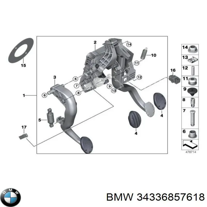  BMW 34336857618 precio, desde 11,84 EUR