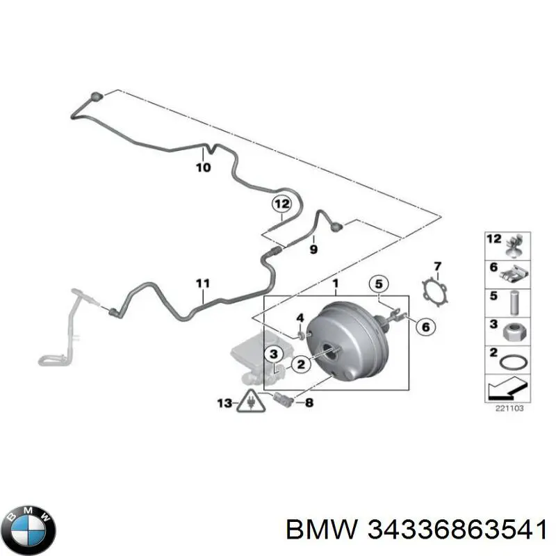 Servofreno BMW 34336863541 precio, desde 143,75 EUR