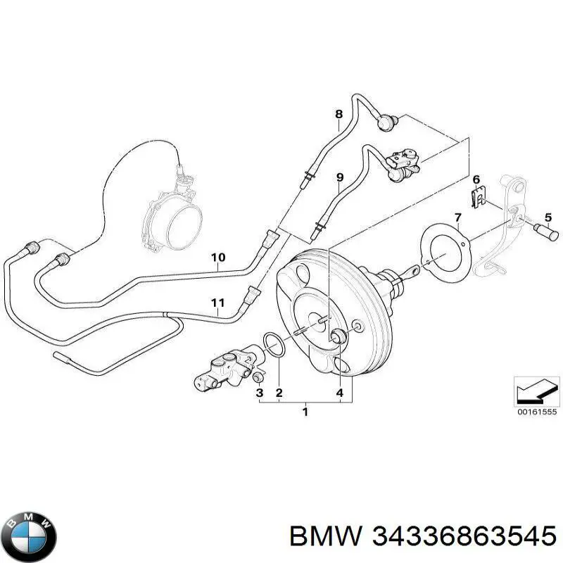 34336863545 BMW Servofreno