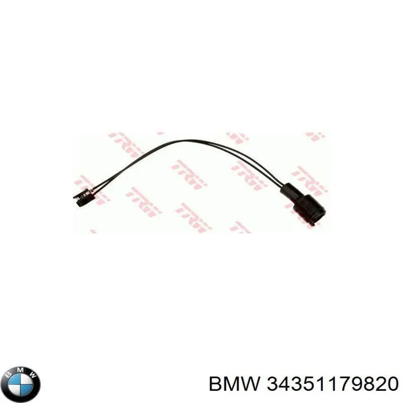 Comprar 34351179820 BMW Sensor de desgaste de pastillas de freno trasero