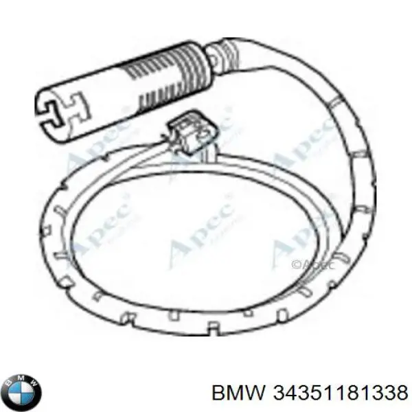 Sensor de desgaste de las pastillas de freno delanteras BMW 34351181338 precio, desde 6,66 EUR