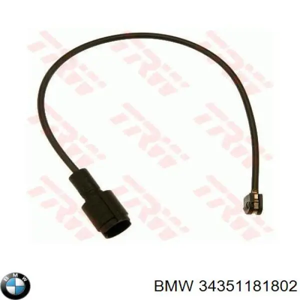 Contacto de aviso, desgaste de los frenos para BMW 5 (E34)