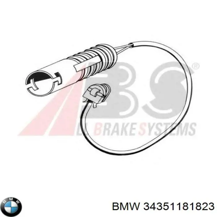 34351181823 BMW contacto de aviso, desgaste de los frenos