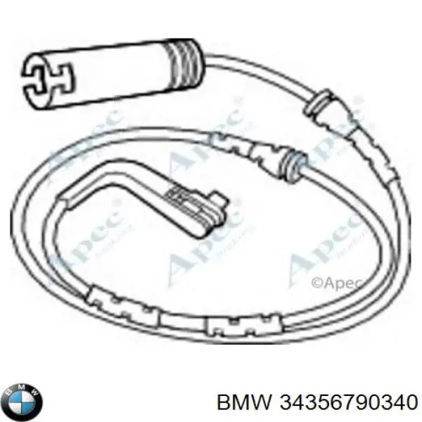 Sensor de desgaste de las pastillas de freno delanteras Road House 001111
