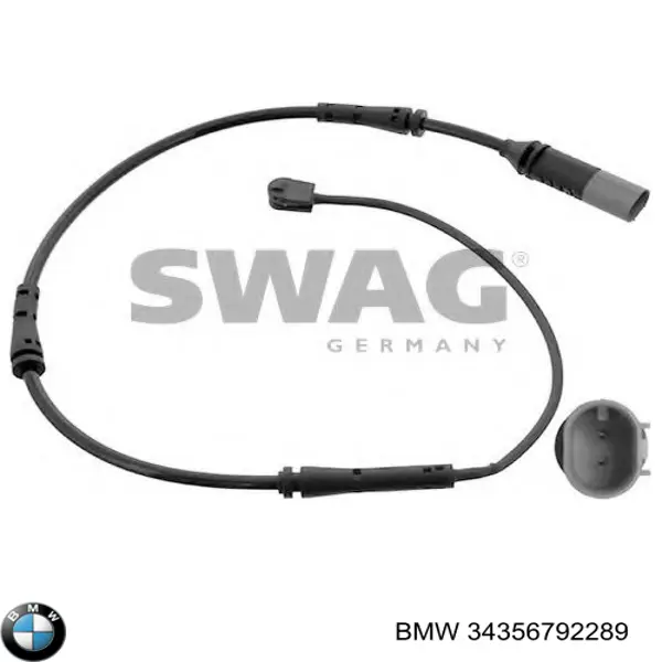 34356792289 BMW Sensor de desgaste de las pastillas de freno delanteras