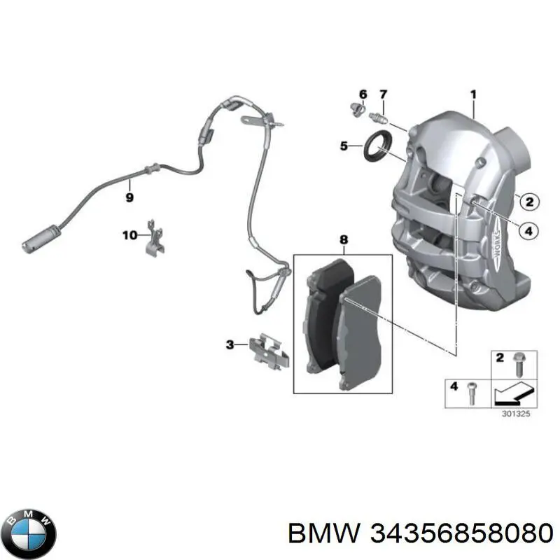 WS0456A Quick Brake contacto de aviso, desgaste de los frenos