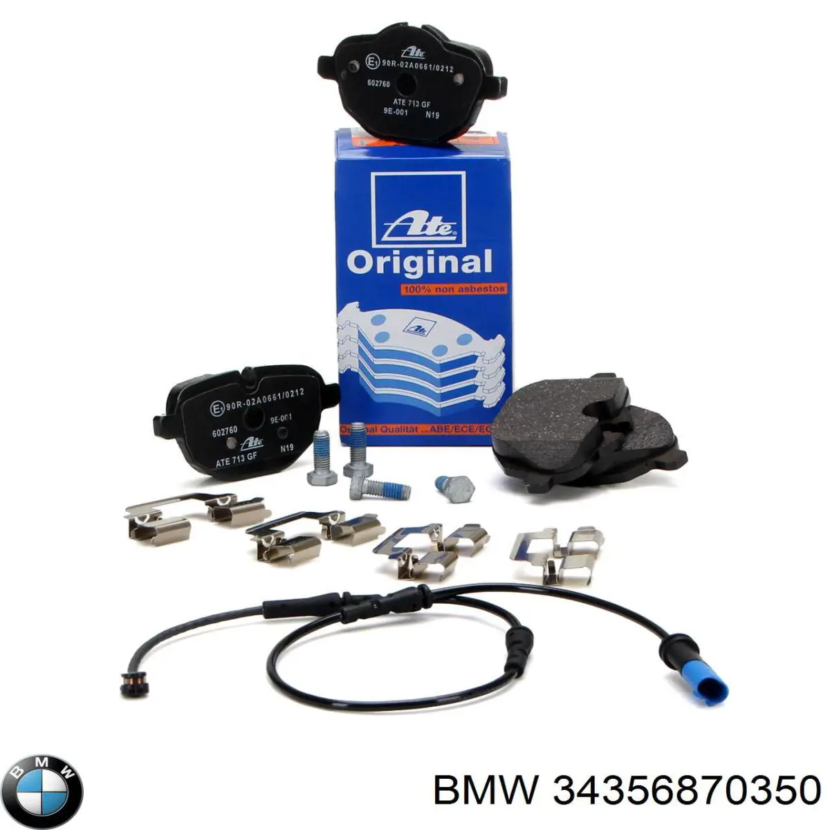 Sensor de desgaste de pastillas de freno trasero 34356870350 BMW