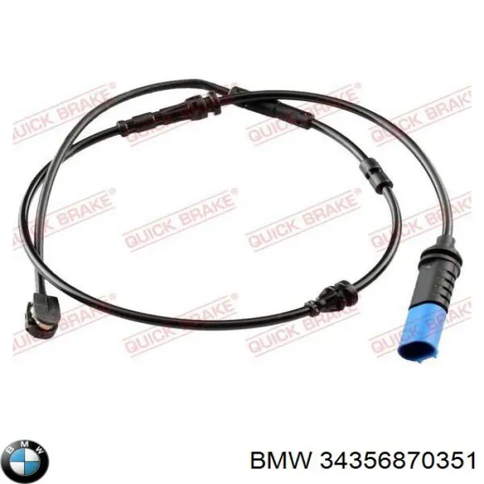 Sensor de desgaste de las pastillas de freno delanteras 34356870351 BMW