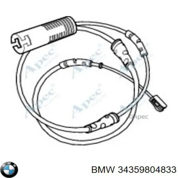 Sensor de desgaste de las pastillas de freno delanteras 34359804833 BMW