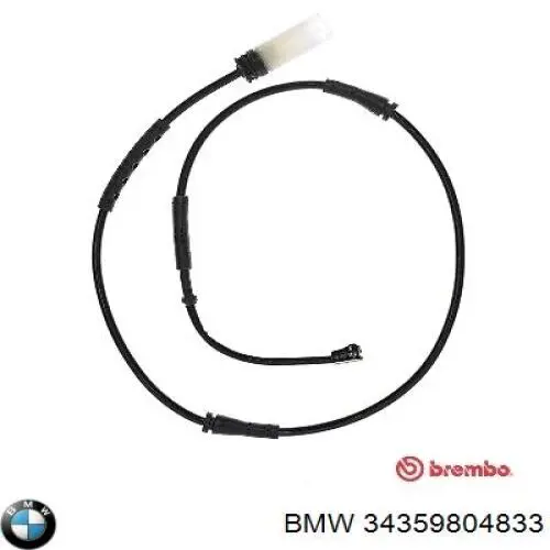 Sensor de desgaste de las pastillas de freno delanteras BMW 34359804833