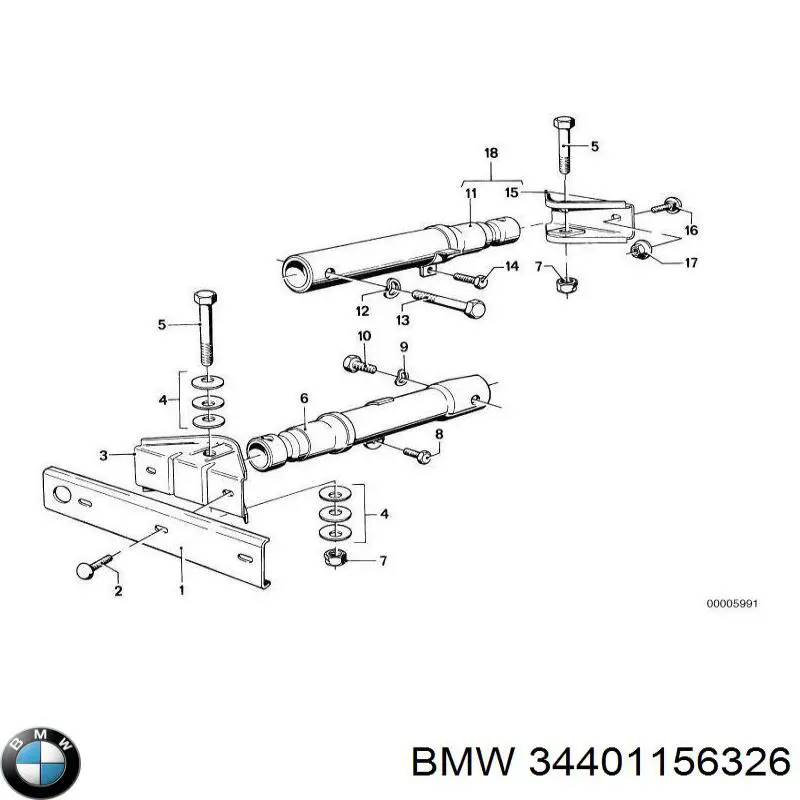34411156326 BMW cable de freno de mano trasero derecho/izquierdo