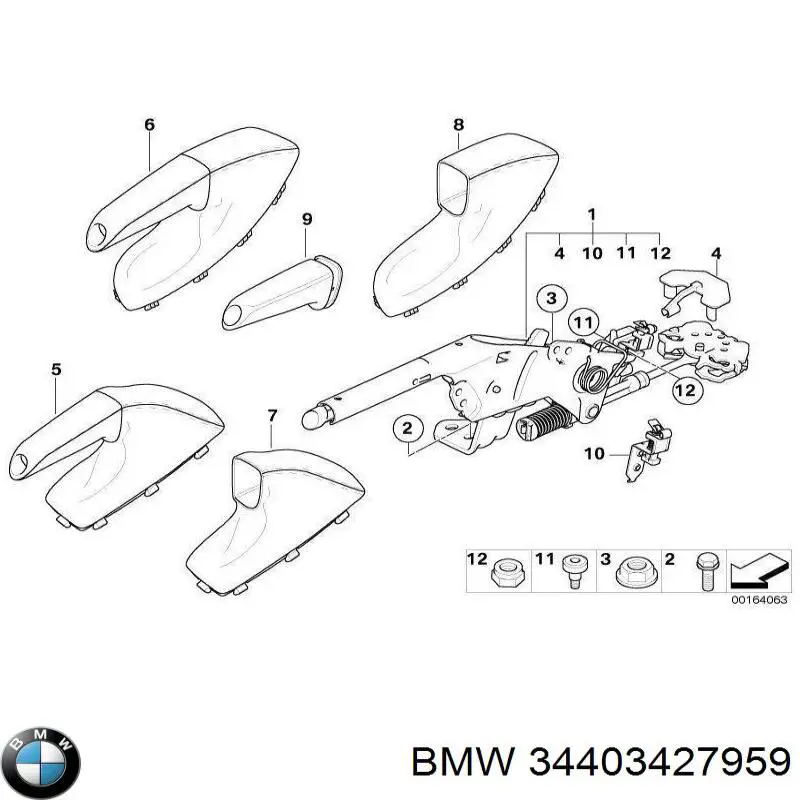 Palanca freno mano para BMW X3 (E83)