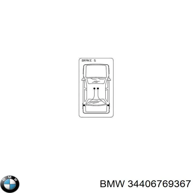 6769367 BMW cable de freno de mano trasero derecho/izquierdo