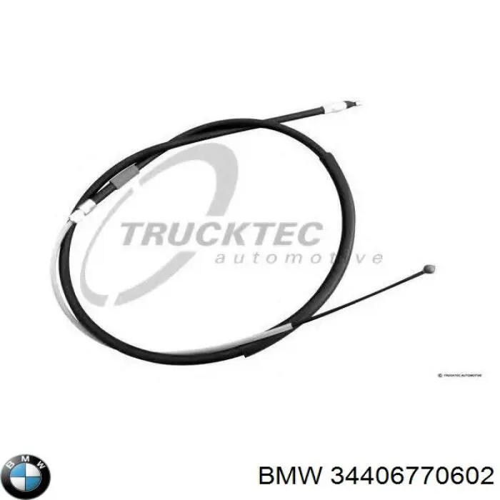 34406770602 BMW cable de freno de mano trasero derecho