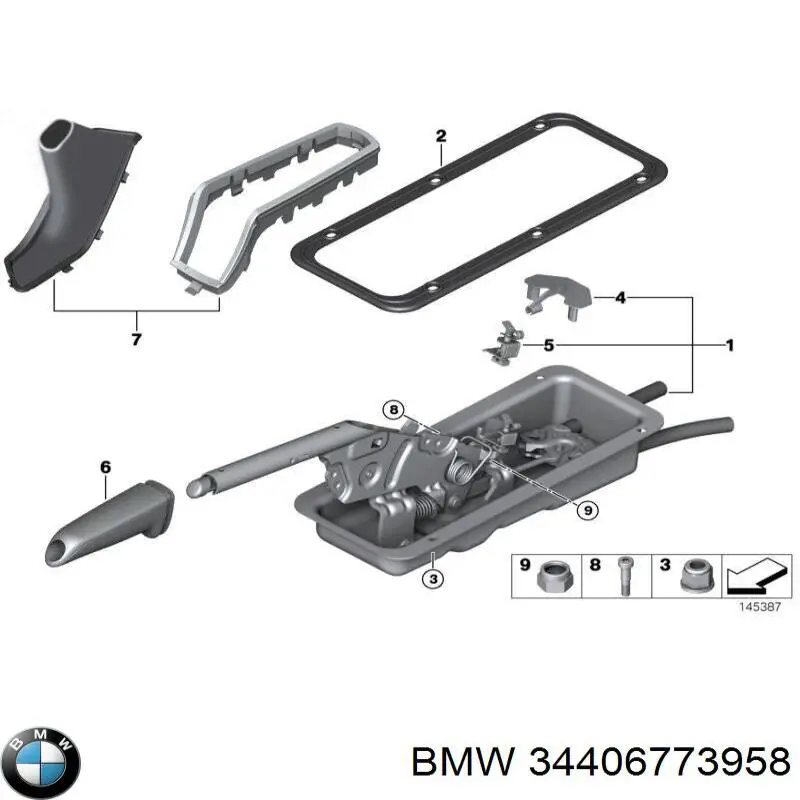 Palanca freno mano para BMW 5 (E60)