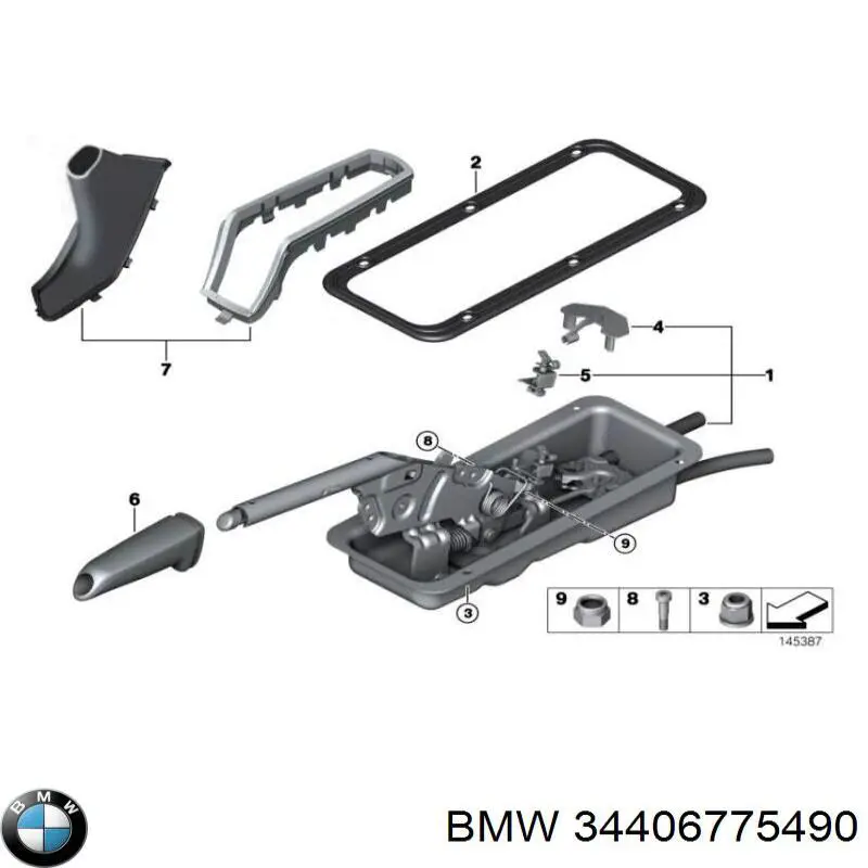 Comprar 34406775490 BMW Palanca de freno de mano
