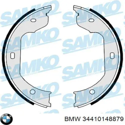 Juego de zapatas de frenos, freno de estacionamiento BMW 5 E39
