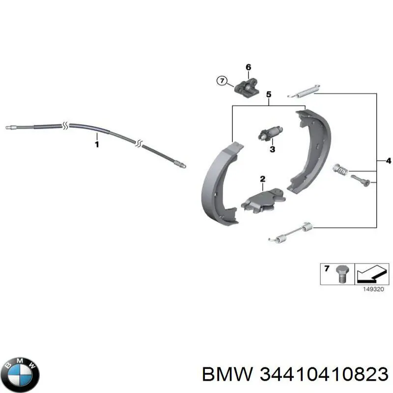 Juego de reparación de pastillas de freno BMW 34410410823 precio, desde 11,83 EUR