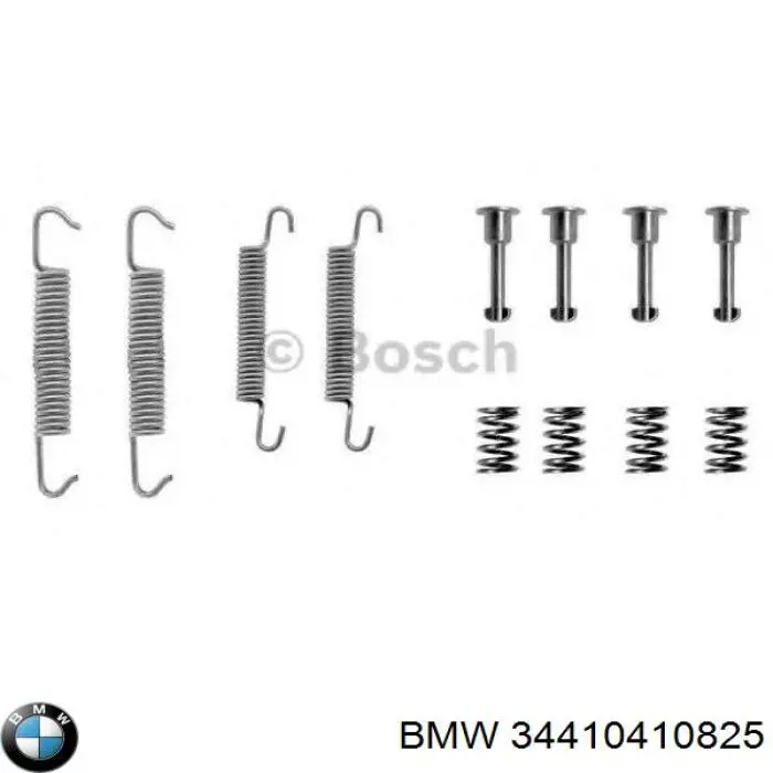 34410410825 BMW kit de montaje, zapatas de freno traseras