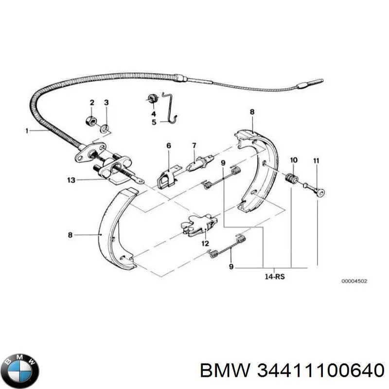 Comprar 34411100640 BMW Clip de sujeción de moldura de estribo