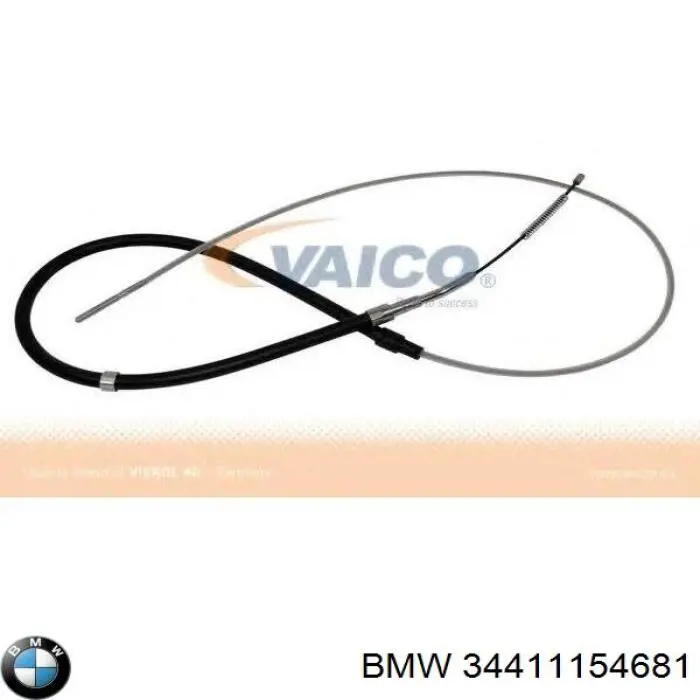 34411154681 BMW cable de freno de mano trasero derecho/izquierdo